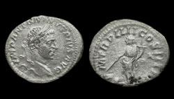 Elagabalus, AR Denarius, Rome Mint, Providentia reverse